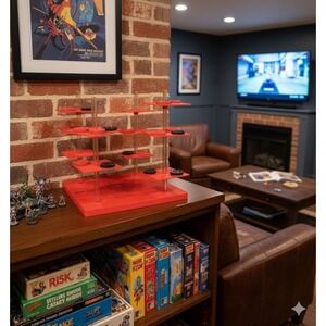 Vintage 1965 Pleasantime Space X Checkers Board Game